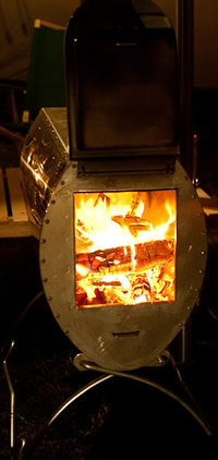Eldfell wood burning tent stove